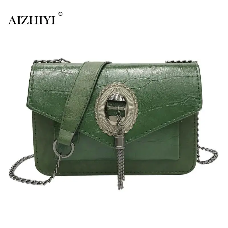 Retro Tassel Shoulder Bag For Girl Women PU Envelope Messenger Bags Fashion Female Chain Small Crossbody Bags Brand Handbag Retro Tassel Shoulder Bag For Girl Women PU Envelope Messenger Bags Fashion Female Chain Small Crossbody Bags Brand Handbag