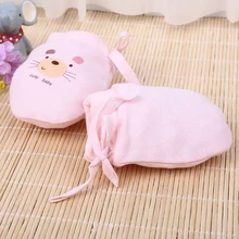 Детские перчатки с защитой от царапин, Детские митенки, перчатки из органического хлопка, милые детские варежки для мальчиков и девочек, мягкие варежки для новорожденных fr024