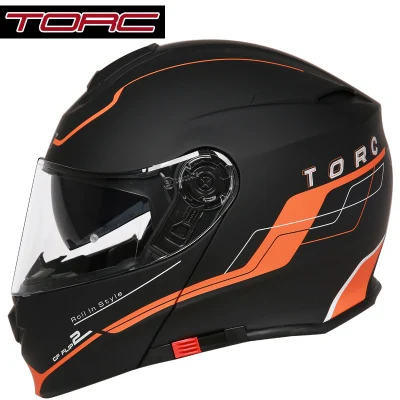 1шт TORC DOT двойной козырек флип до полного лица модульный Capacete Casque шлем с сертификатом ECE Мотокросс мотоциклетный шлем - Цвет: 9