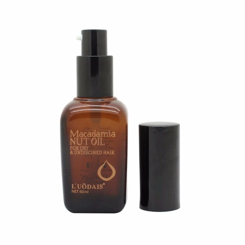 100% Pure Moroccan Argan Oil Macadamia Nut Oil Hair Care Scalp Treatment Make Your Hair Shine Soft Hair Conditioner 50ML