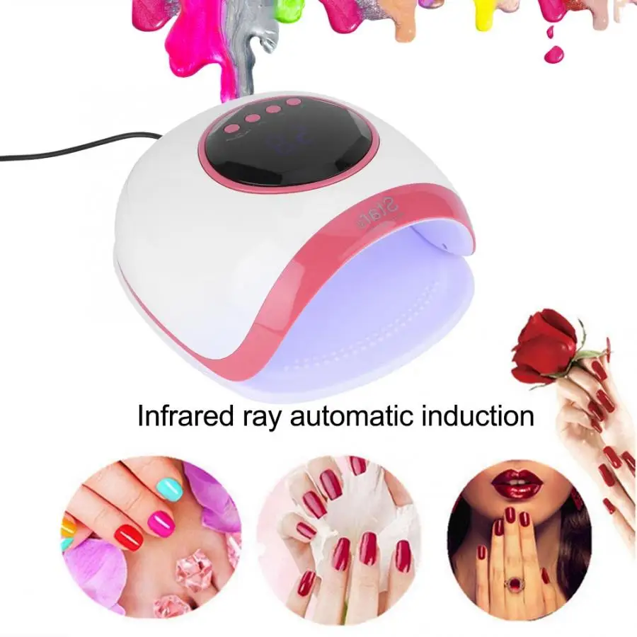 УФ 48 Вт профессиональный маникюр Дизайн ногтей Гель-лак быстрое сушильное устройство светодиодный свет 100-240 В ногтевые лампы