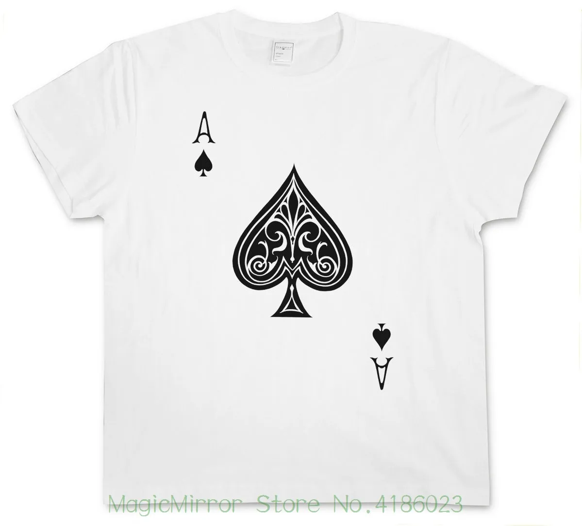 Ace Of Spades I T shirt Spade Ace Poker Card Casino Las Karte Royal