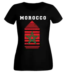 2019 Женская летняя футболка Marokko футболка Футбол Женская футболист Марокко Милая футболка