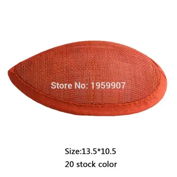 

Coral Sinamay Teardrop Base Millinery Base Wholesale And Retail 20pcs/lot