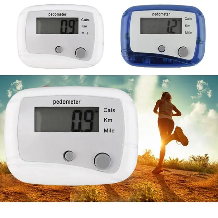 

LCD Run Step Pedometer Walking Distance Counter Passometer Walking Distance Counter ABS Gym Calorie Tracker for Outdoor Sports