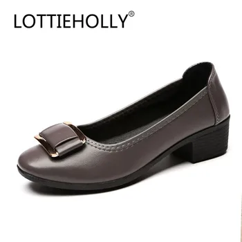 

LOTTIEHOLLY Brand Women Spring Summer Shoes Women Pumps Shoes Fashion Metal Decoration Female Casual Shoes Gary #WOS1809