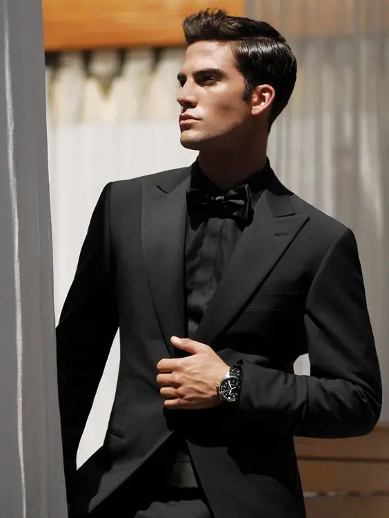 

2017 Latest Coat Pant Designs Black Wedding Suits for Men Groom Tuxedo Slim Fit Style Custom 2 Piece Prom Blazer Terno Masculino