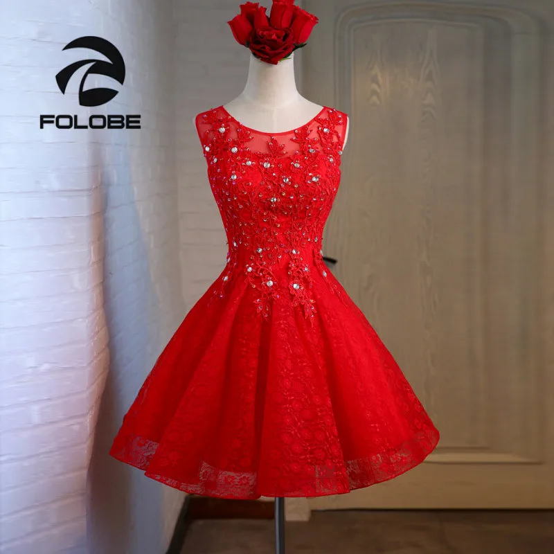 FOLOBE/3 цвета, женское кружевное платье для девочек, элегантное винтажное Плиссированное бальное платье с аппликацией из бисера, вечернее платье, торжественное платье