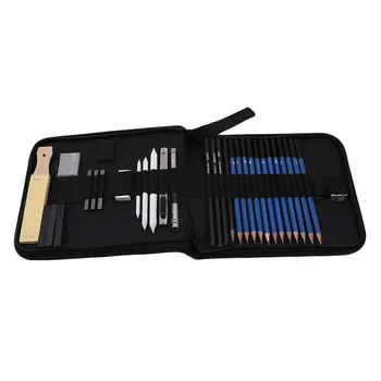 

Ellenmar Drawing Sketch Kit Sketching Set Graphite Charcoal Pencils Sketchbook Art Drawing Supplies Set For Artists 33pcs