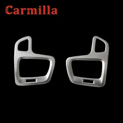 Carmilla ABS Chrome автомобилей вентиляционное отверстие Защитная крышка кондиционер Выход отделкой Стикеры для Jeep Compass 2017 2018 аксессуары