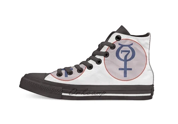 

Project Mercury Program Logo Casual High Top Canvas shoes sneakers Light Walking Shoes