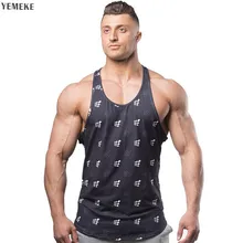 YEMEKE, модная майка для бодибилдинга, спортивная одежда, брендовая мужская одежда для фитнеса, модная майка без рукавов, майка