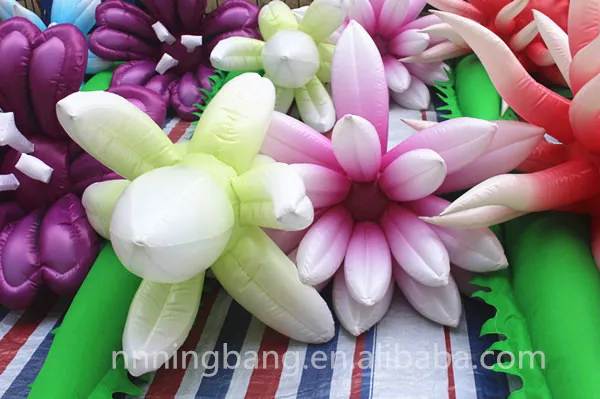 

Free shipping length 12m inflatable flower chain for event decoration
