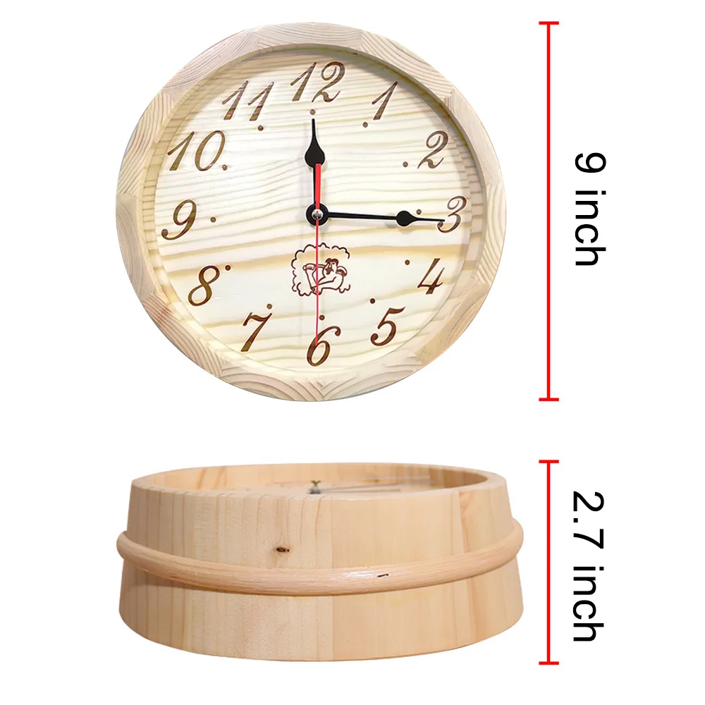 9 дюймов сауна таймер часы аксессуары для сауны декоративные настенные часы для сауны спальни гостиной простые арабские цифры для рамки