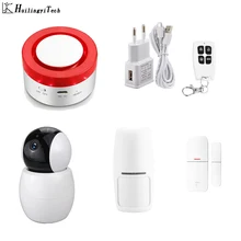 Tuya Smart Home Security WiFi Alarm Siren for Smart Life Free APP Compatible Wireless Smart IP Camera smartyiba app push sms voice monitoring wireless wifi smart home burglar alarm sensor alarm with ip camera wireless siren horn
