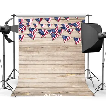 

Photography Backdrops American Flags Wreathered Stripe Wood Floor Seamless Newborn Baby Toddlers Portraits Background