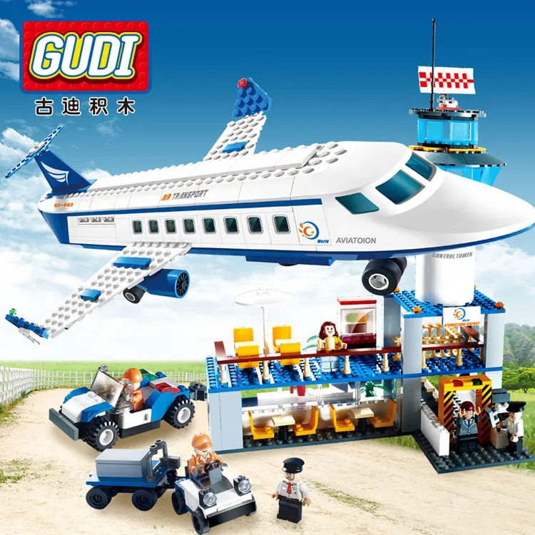 

G Model Compatible with Lego G8912 652PCS Airport Models Building Kits Blocks Toys Hobby Hobbies For Boys Girls