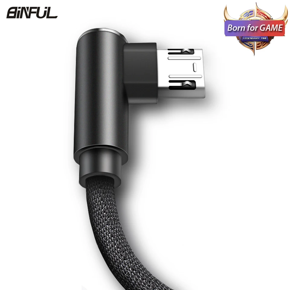 Зарядный кабель Micro USB для Samsung Galaxy A3/A5/A7 J3/J5 2016 1 м 2 3 90 градусов под прямым