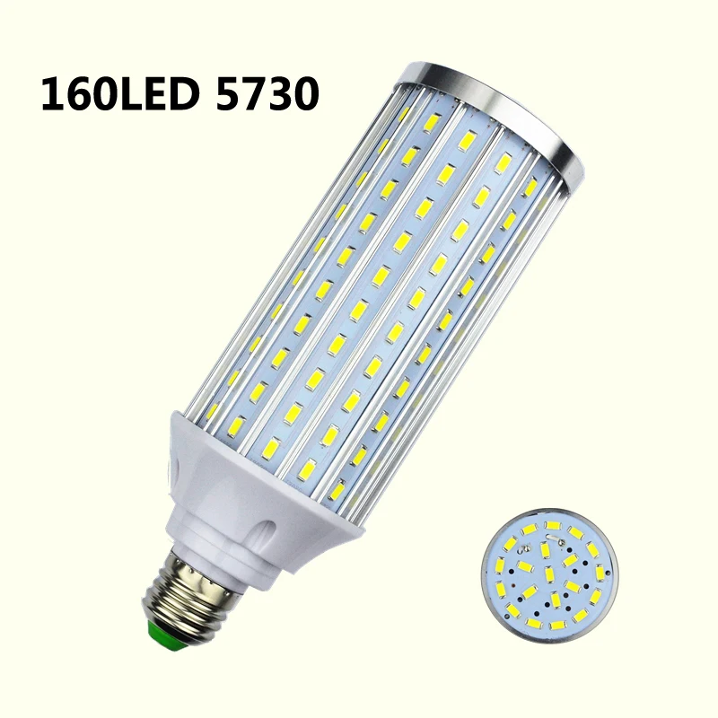 E27 E14 E40 5730 SMD светодиодный светильник типа «Кукуруза» с алюминиевой печатной платой, охлаждающий светодиодный светильник s, внутренний Точечный светильник без мерцания, 85 V-265 V 10W 15W 25W 40W 50W 80W