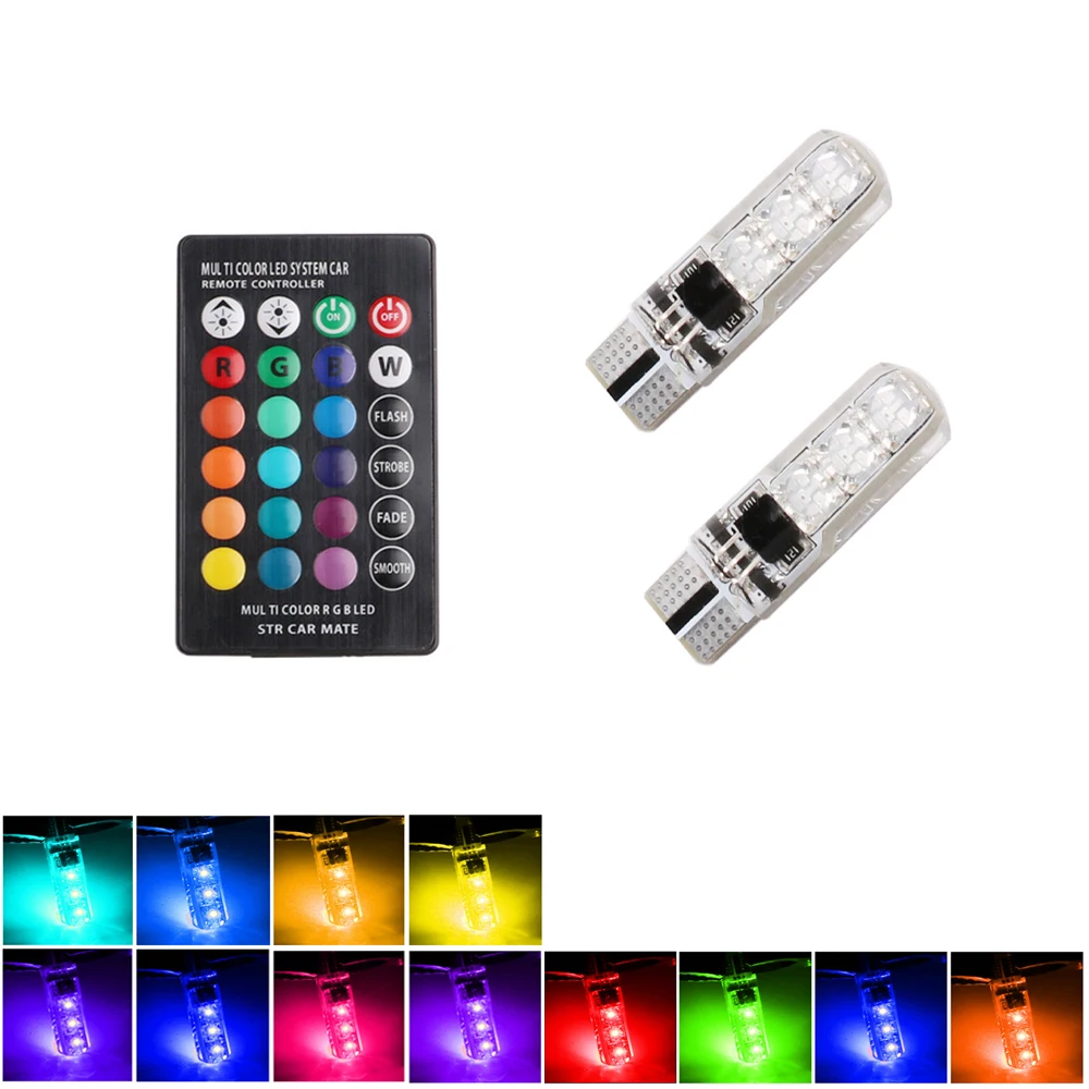 led canbus rgb t10 lights