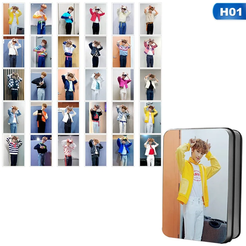 H01 30 шт./компл. TXT TOGETHER Team Album Photo Card самодельный LOMO Card Photocard - Цвет: H01