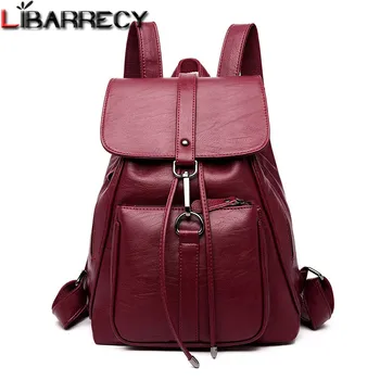 

Fashion Lock Backpack Women Drawstring Anti-theft Backpack Ladies Large Capacity School Shoulder Bag Mochila Feminina Travel Bag
