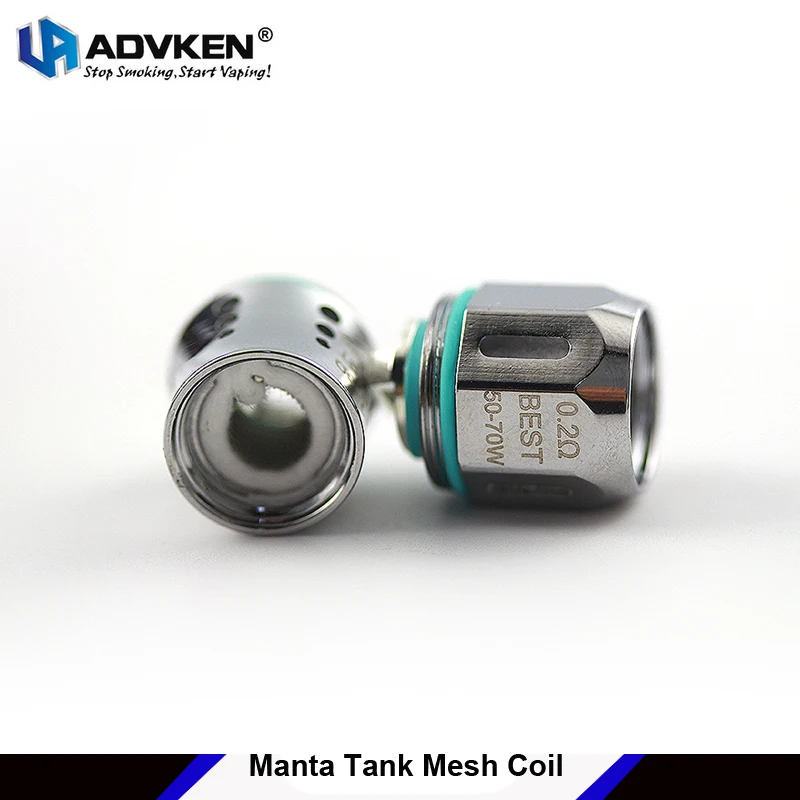 5 шт./партия оригинальные головки Advken Manta tank Mesh Coil 0.2ohm 0.16ohm для NRG Tank coil pro |
