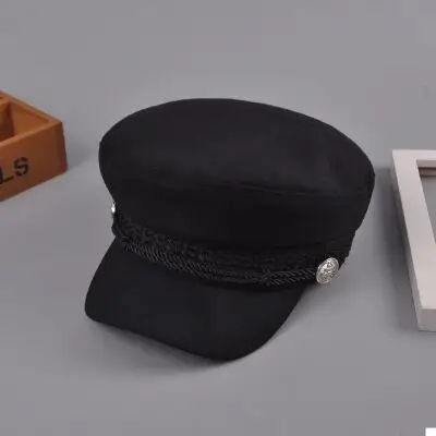 MAERSHEI женская военная шапка бейсболка Gorras planas cap s Женская кепка с якорем зимние винтажные шапки - Цвет: 1 COLOR