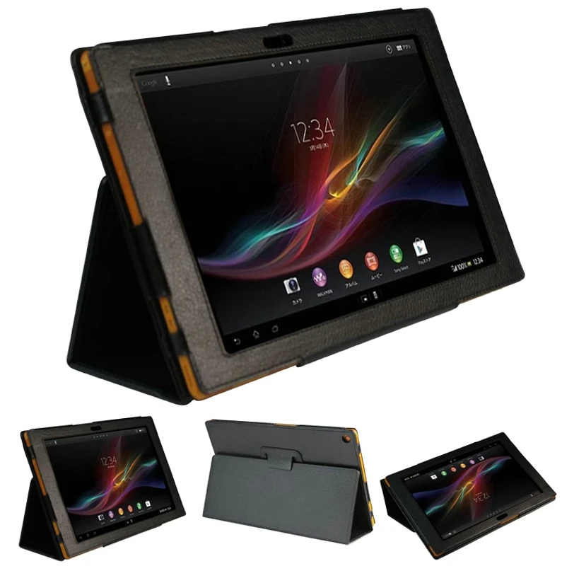 Новый 2-папка люкс Магнитный Folio Stand кожаный чехол защитный чехол для Sony Xperia Tablet Z sgp311 SGP312 sgp321 10,1"