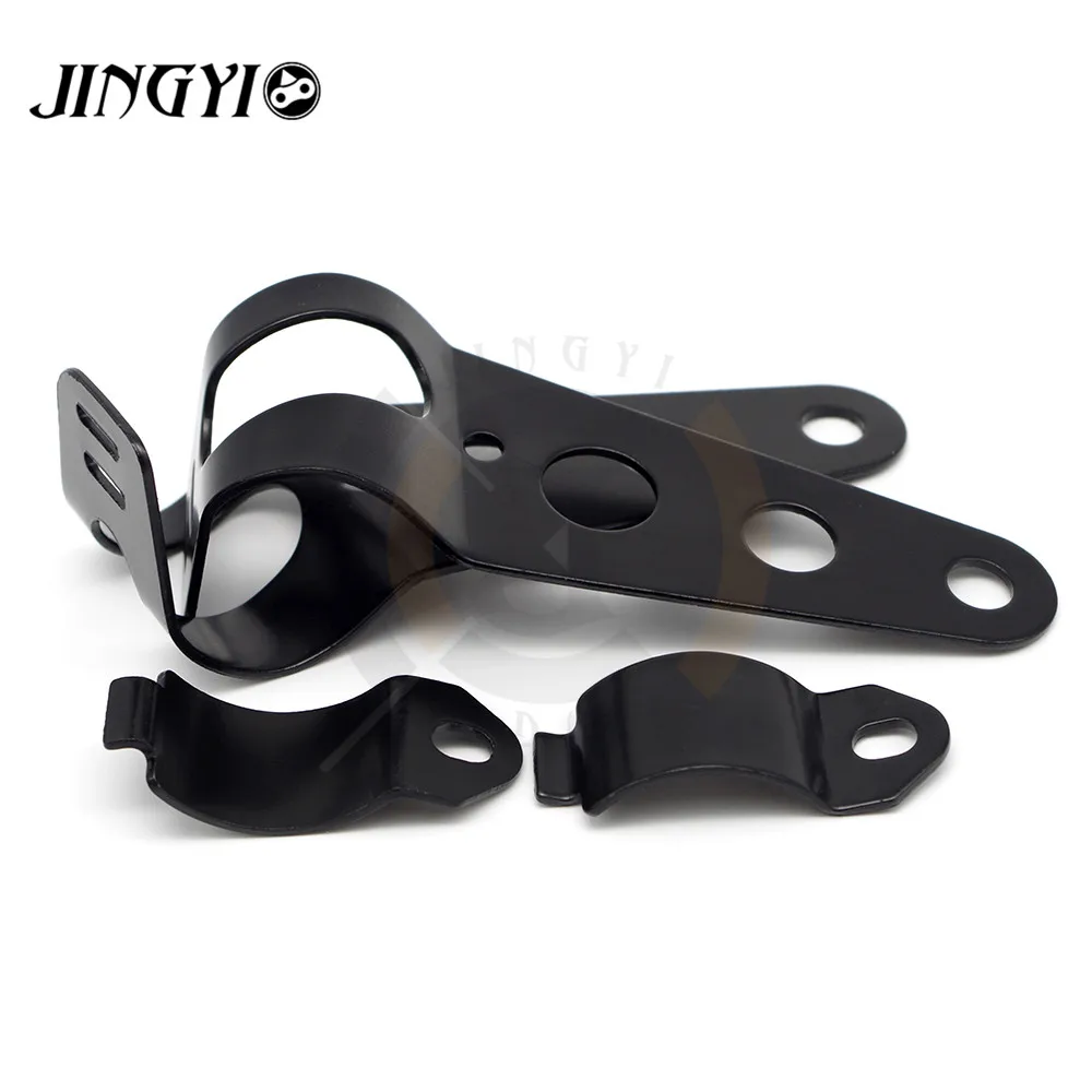 

JINGYI For 35mm 39mm 41mm Forks Side Mount Motorcycle Headlight Brackets Head Light Fork Mounting Brackets Cafe Racer Cruiser
