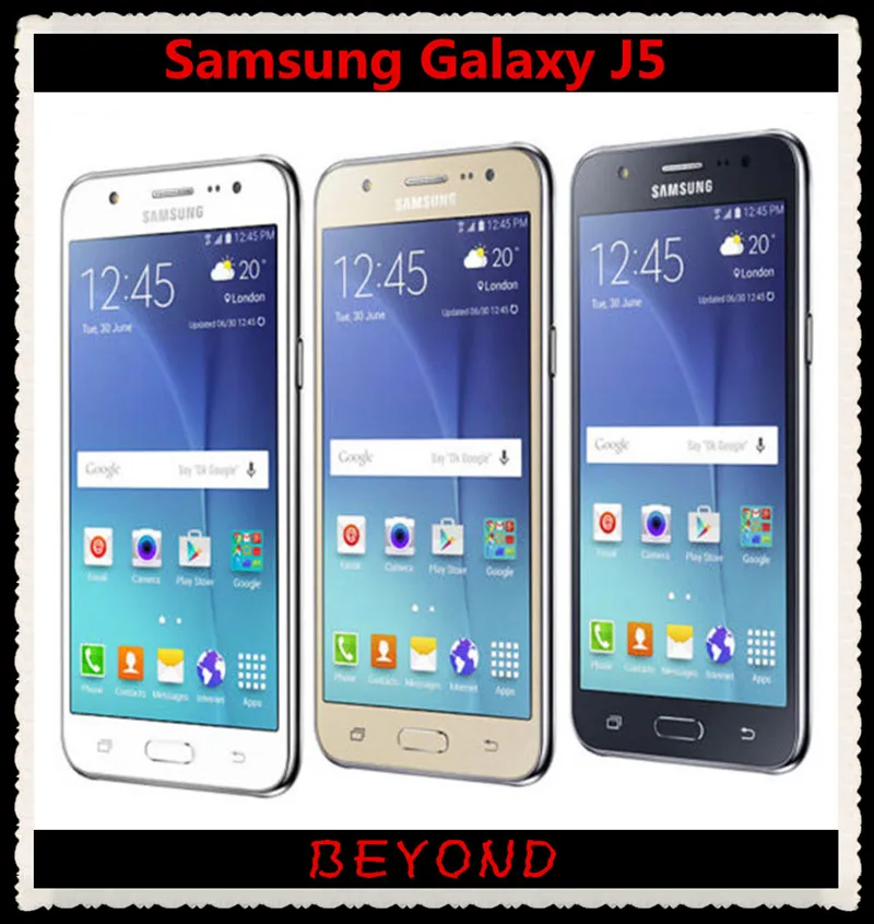 

Samsung Galaxy J5 Original Unlocked GSM 4G LTE Android Mobile Phone Quad Core 5.0" 13MP RAM 1.5GB ROM 8GB Dropshipping