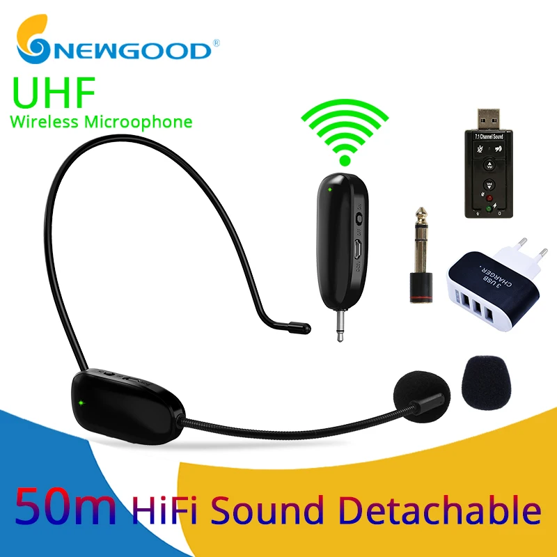 Microphone uhf wireless microphone for voice amplifier computer