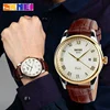 SKMEI Business Mens Watches Top Brand Luxury Leather Strap Watch Men 3Bar Waterproof Quartz Wristwatches relogio masculino 9058 ► Photo 3/6