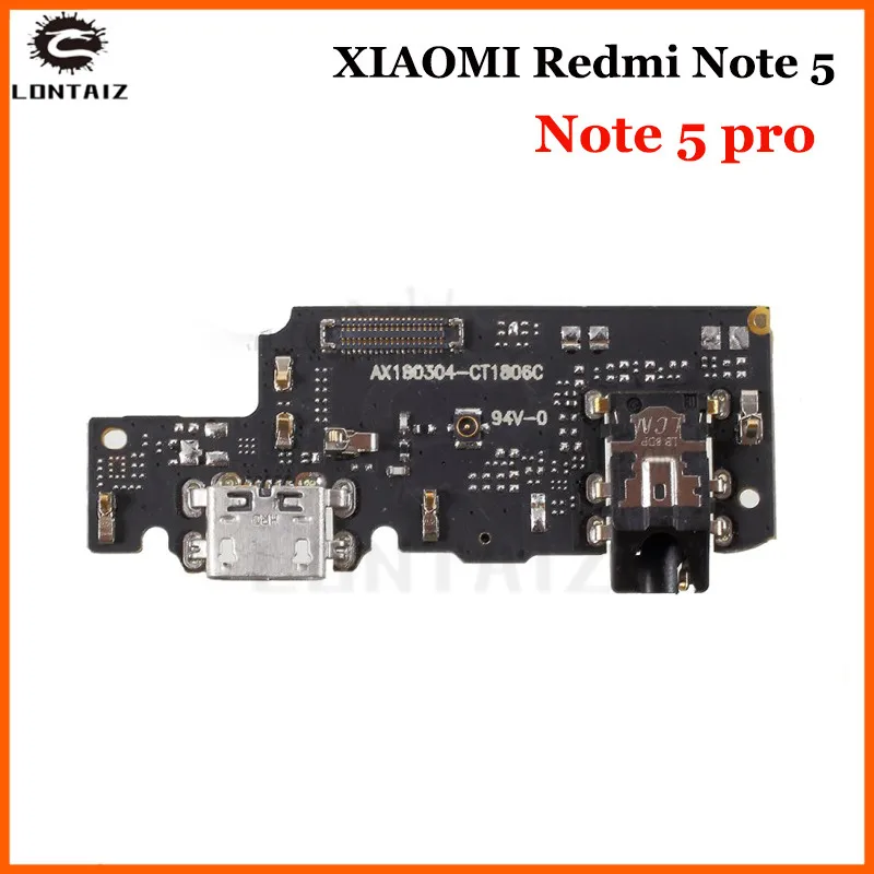 

For Xiaomi Redmi Note 5pro USB Charging Port Board Flex Cable Connector Parts with Microphone Module Replacemen