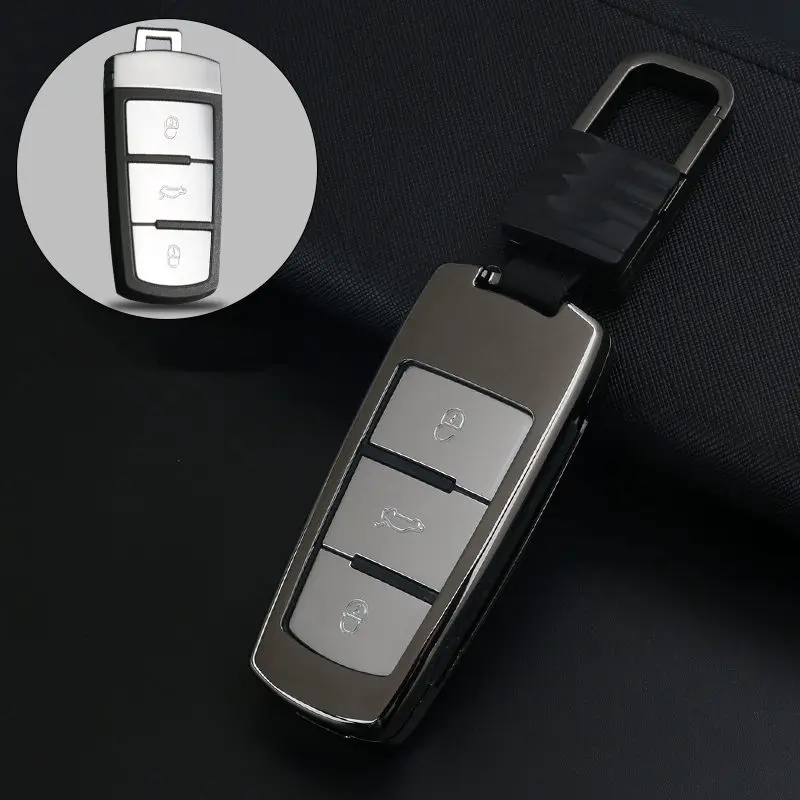 Zinc alloy Key Case Cover key ring For Volkswagen VW Golf 7 GTI R MK7 Tiguan For Skoda Octavia A7 For Seat Leon Ibiza