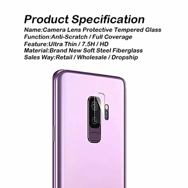 NYFundas для Samsung Galaxy S9 Plus защитная крышка из закаленного стекла задней камеры S8 S7 edge