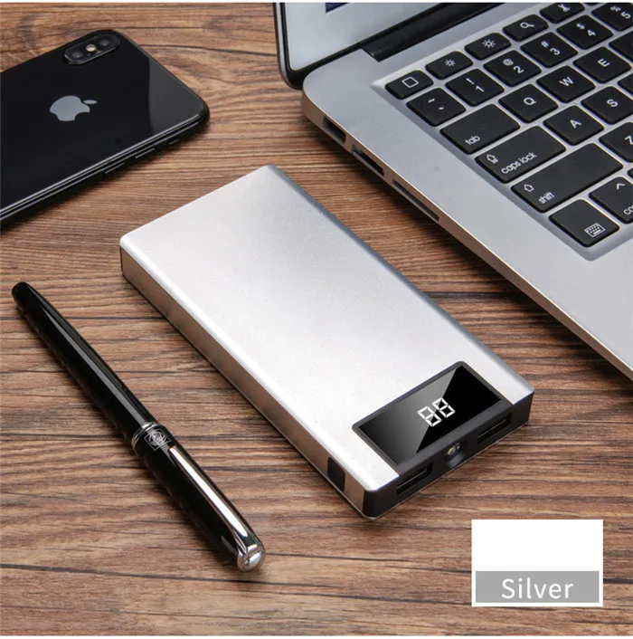 20000mAh Power Bank ultra thin Mobile Phone Charger External Battery Pack Dual USB Powerbank for iPhone Samsung Xiaomi Poverbank (13)