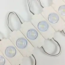 500 шт./лот SMD 2835 Светодиодный модуль для рекламируя светлую слова Подсветка DC12V Водонепроницаемый мини вставные модули с объективом