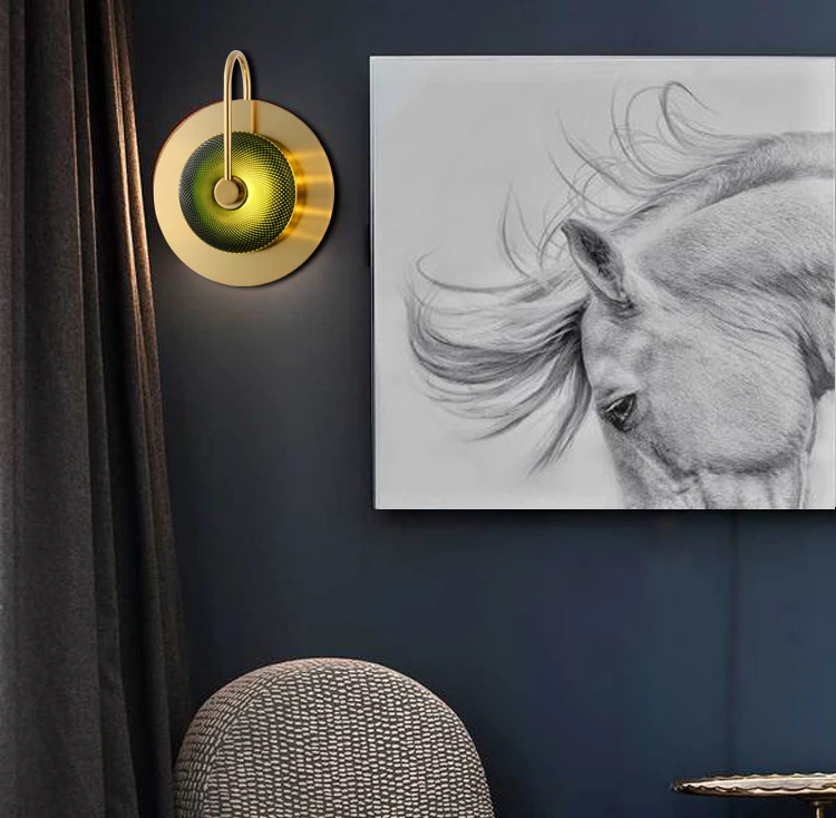 Corredor da Escada Luz de Parede Moderna Luxo Sala Estar Designer Criativo Simples Quarto Lâmpada Parede Pós 3 Cheap Luminárias de parede