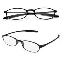 Унисекс + 4,0 ~ + 1,00 диоптрий старейшины видение уход ультра-легкий Мода дальнозоркостью складные очки для чтения анти-скольжения очки