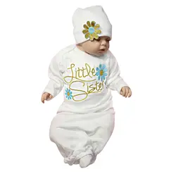 Детские Вышивка спальный мешок младенческой Цветок натуральный хлопок с длинным рукавом кровать пеленать одеяло обертывание Дети sleeper