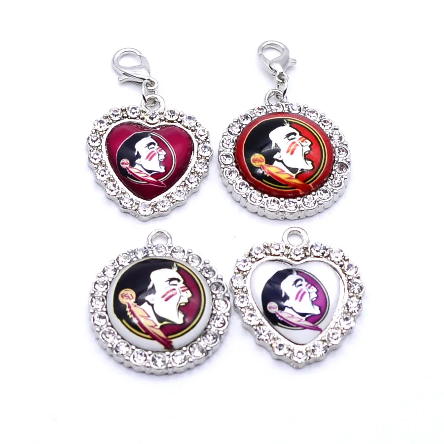Dangle Charms University NCAA Florida State Seminole Charm Pendant Fit Bracelets Necklaces Jewelry Sport Football 2017 Fashion | Украшения
