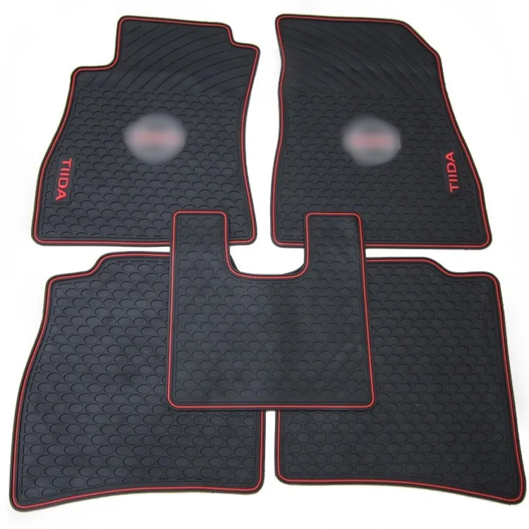 special rubber texture car floor mats for Tiida Sylphy QASHQAI thick