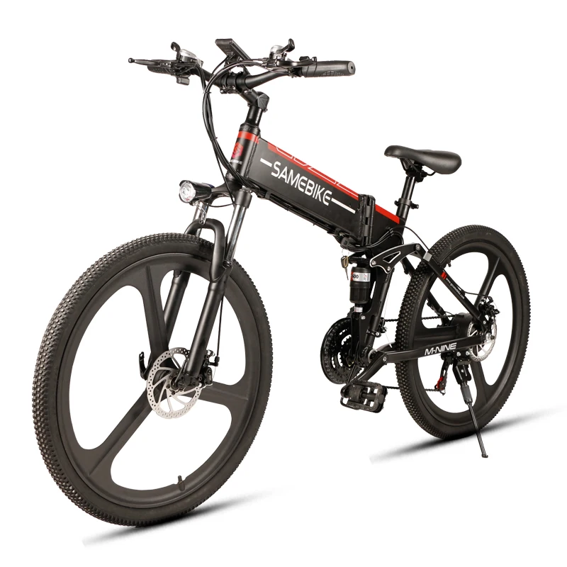 

SAMEBIKE LO26 Smart Folding Electric Bike 48V 10AH Battery 350W Brushless Motor Disk Brakes LCD Display USB 2.0