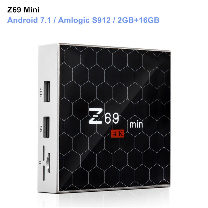 Z69 Mini Smart TV Box Amlogic S912 Android 7.1 2GB+16GB Octa Core 2.4G WiFi Support 4K Media Player AVI H.265 Set Top Box Z69 Mini Smart TV Box Amlogic S912 Android 7.1 2GB+16GB Octa Core 2.4G WiFi Support 4K Media Player AVI H.265 Set Top Box