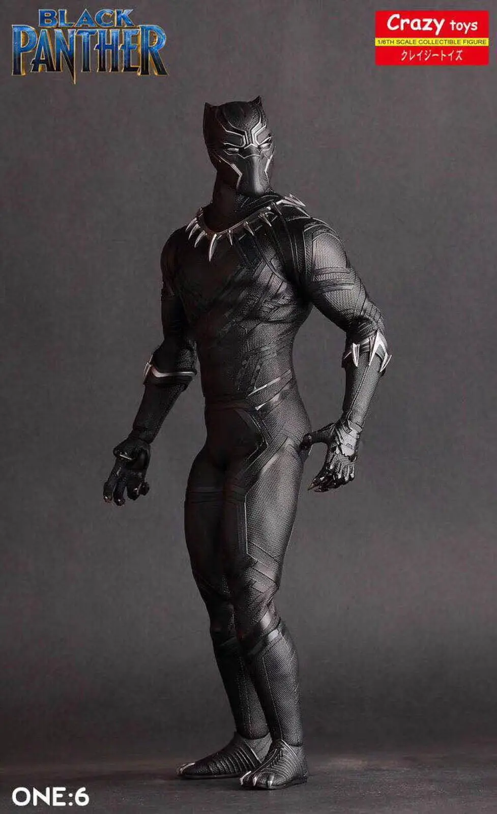 

Crazy Toys 1/6 Scale Marvel Comics Black Panther Figurine Toy Doll Statue New In Retail Box