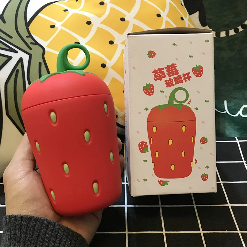 Милый Мультфильм клубника фруктовое стекло новый креативный детский летний
