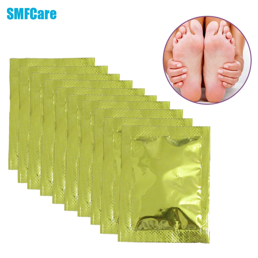 10pcs Patches+10pcs Adhesives Charcoal Detox Foot Pads Patches with