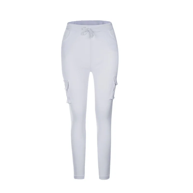 Узкие брюки, яркие цвета, эластичные сексуальные обтягивающие женские леггинсы, женские брюки со средней талией, женские тонкие джинсовые брюки - Цвет: Белый