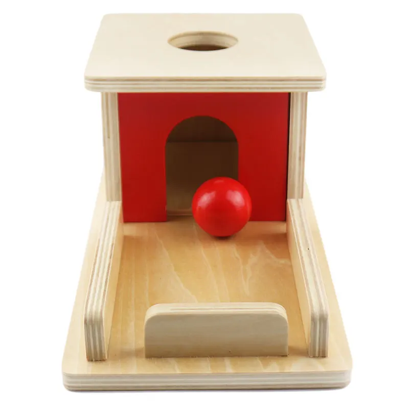 Wooden Montessori Practical Life Montessori Object Permanence Box with Tray Learning Educational Toys for Toddlers MI2744H